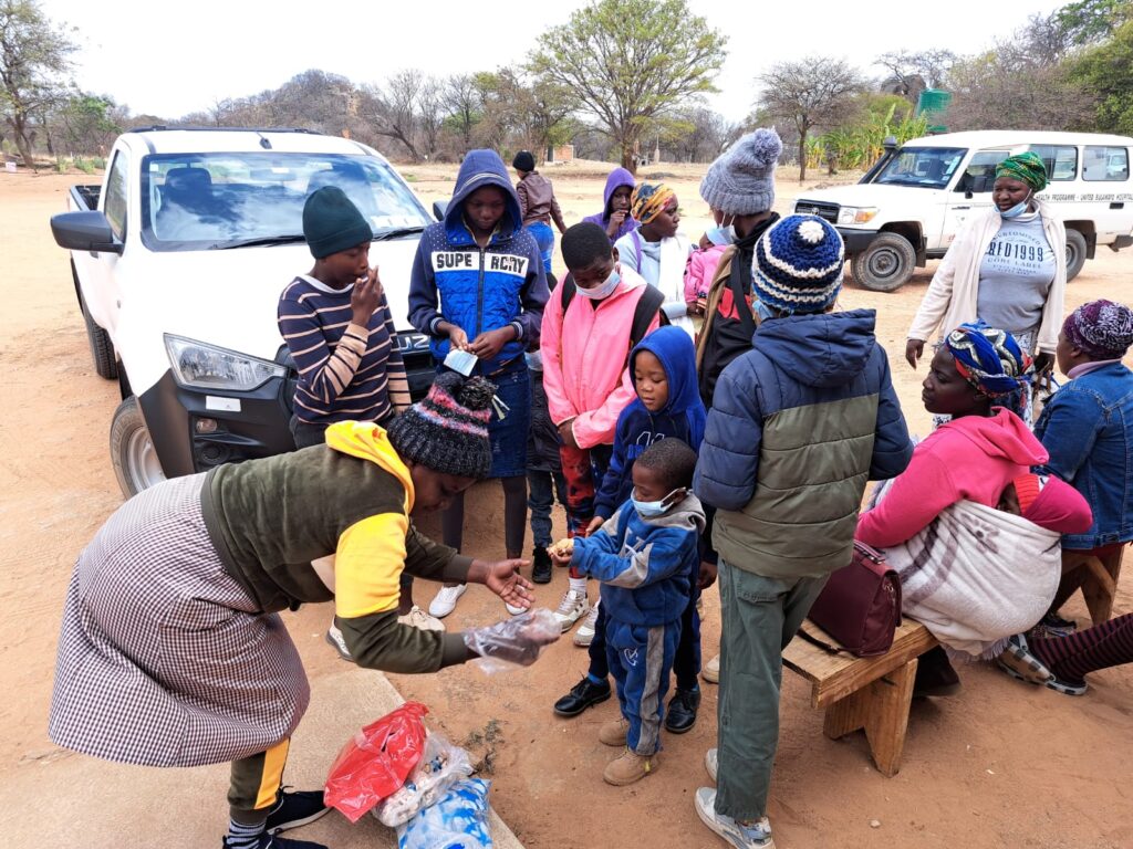 Feeding kids during outreach